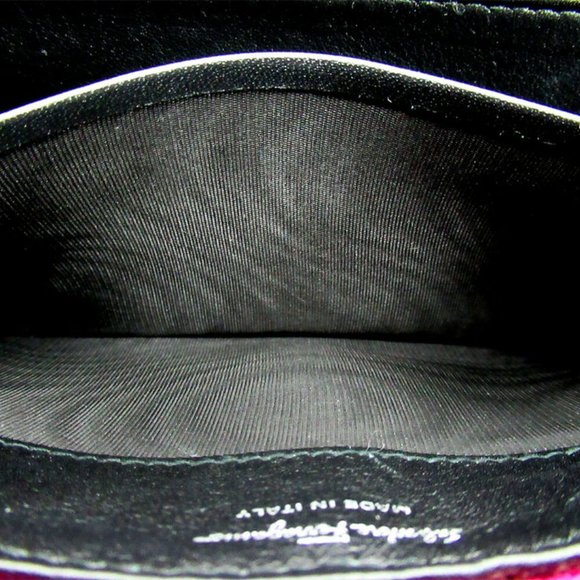 Authentic  Salvatore Ferragamo purse Python embossed pink leather  used - Picture 7 of 7